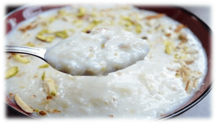 kheer. pudding