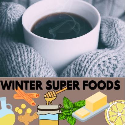 winter super foods. food to eat in winter season. honey ginger lemon vitaminC