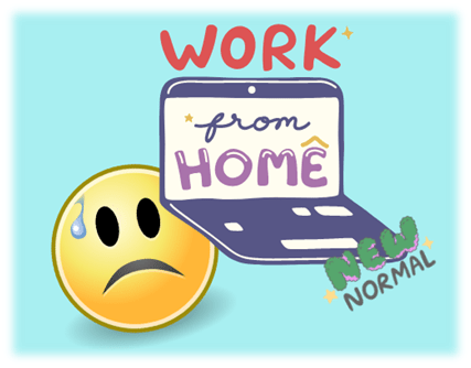 work from home stressful routine. how to relax during lockdown, covid variant